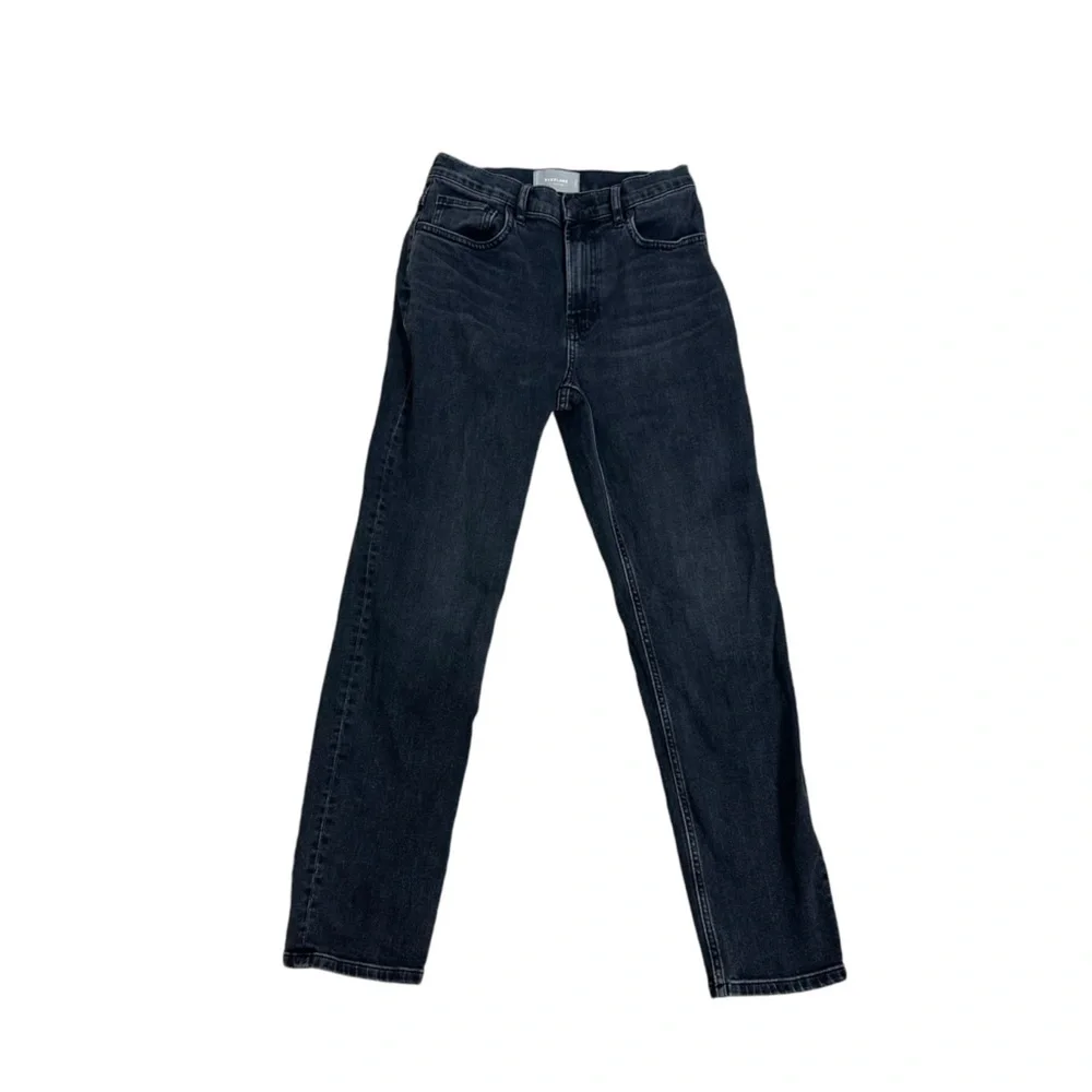 Everlane Jeans the Cheeky Jean Black Straight Leg Slim Cotton Casual Size 27